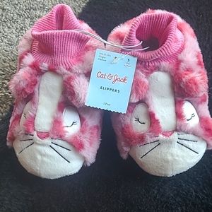 NWT CAT & JACK KITTY SLIPPERS